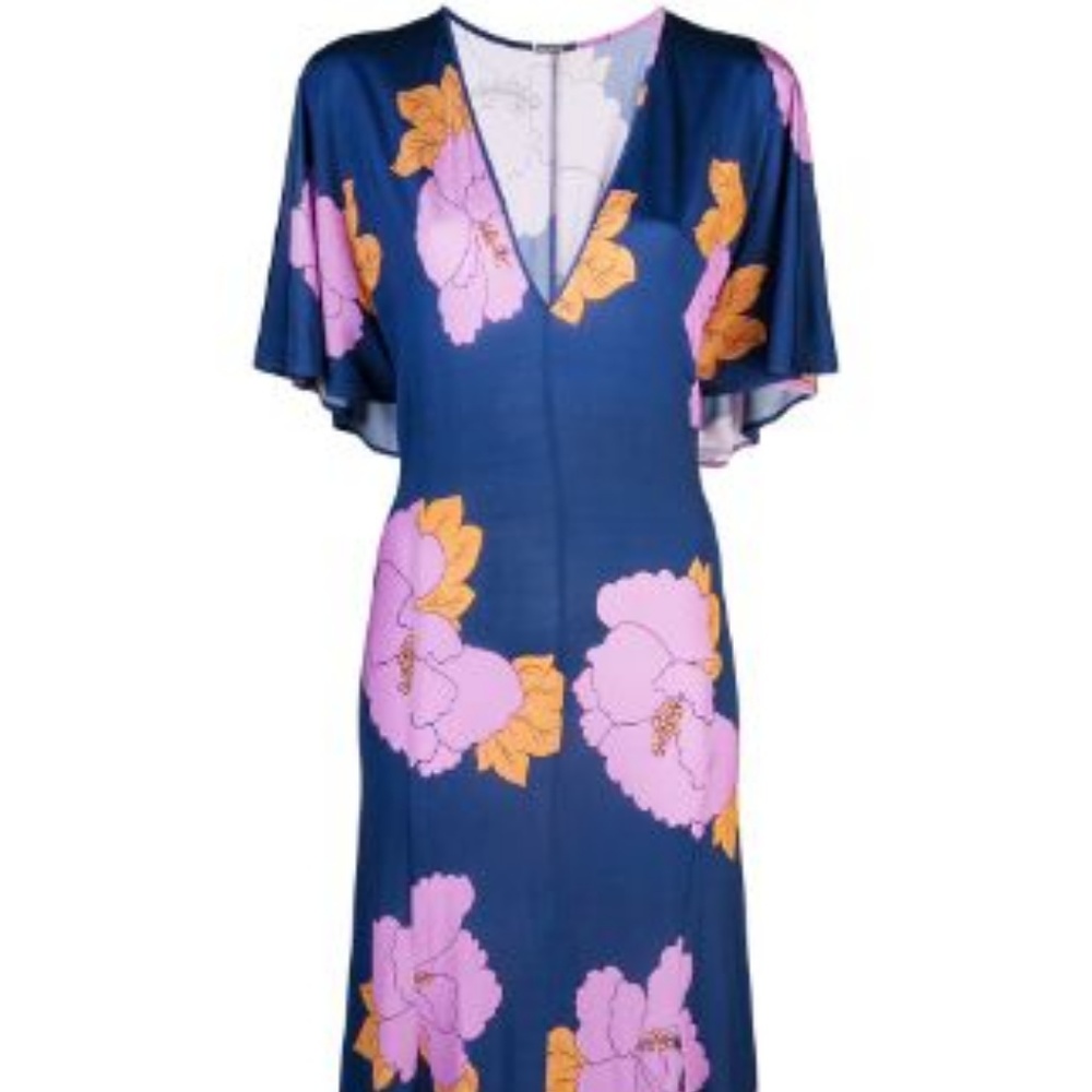 Dodo Bar Or Floral Jersey Midi Dress